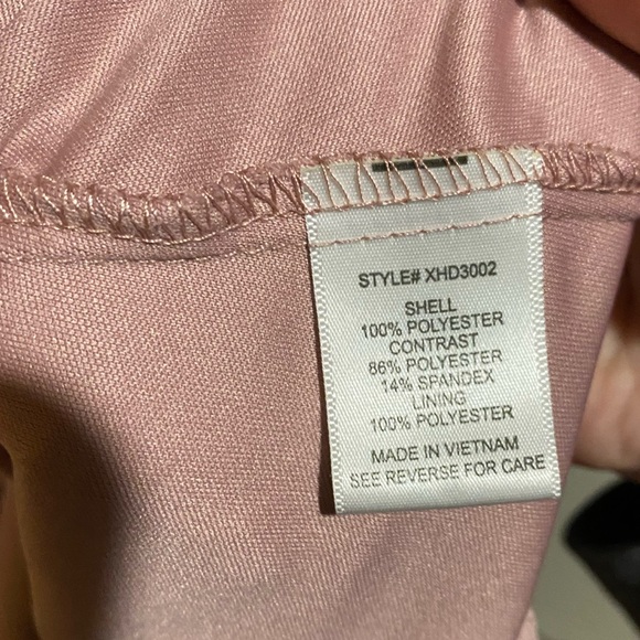 Lace Pattern Mini Dress in Dusty Pink - Picture 4 of 5